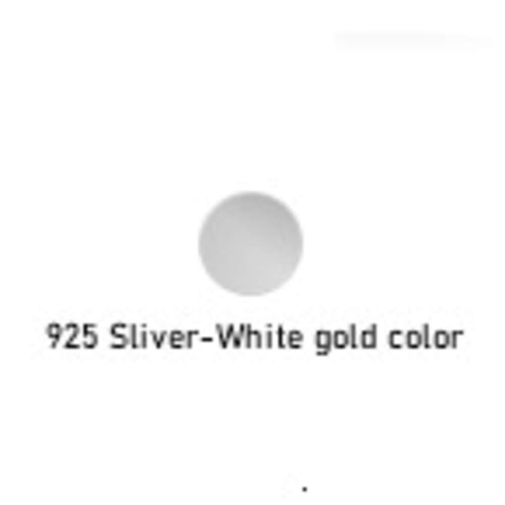 Argent 925-couleur or blanc-0,5CT