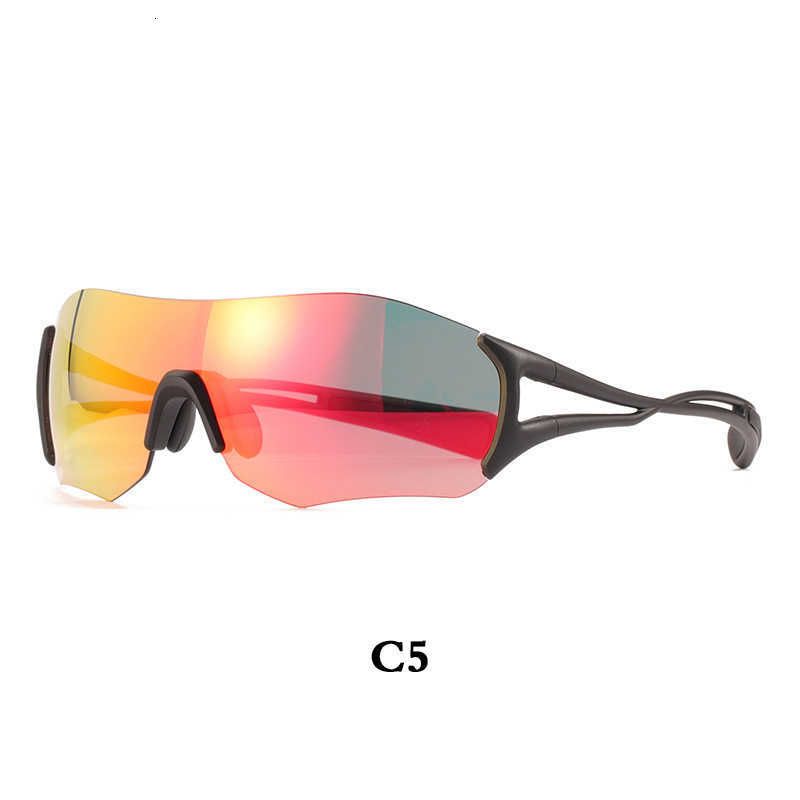 C5 Black Frame Black Red Lens