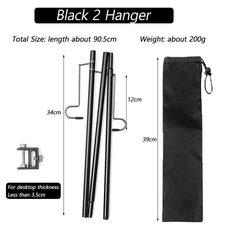 Color:Black 2 Hanger