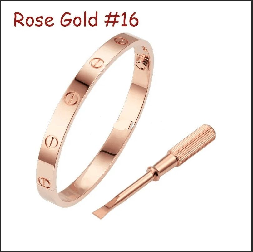 Rosa guld # 16 (kärlekarmband)