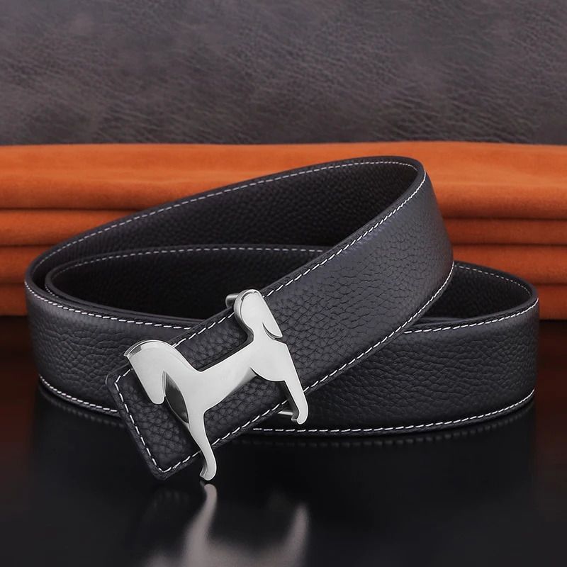 Black Silvery Buckle