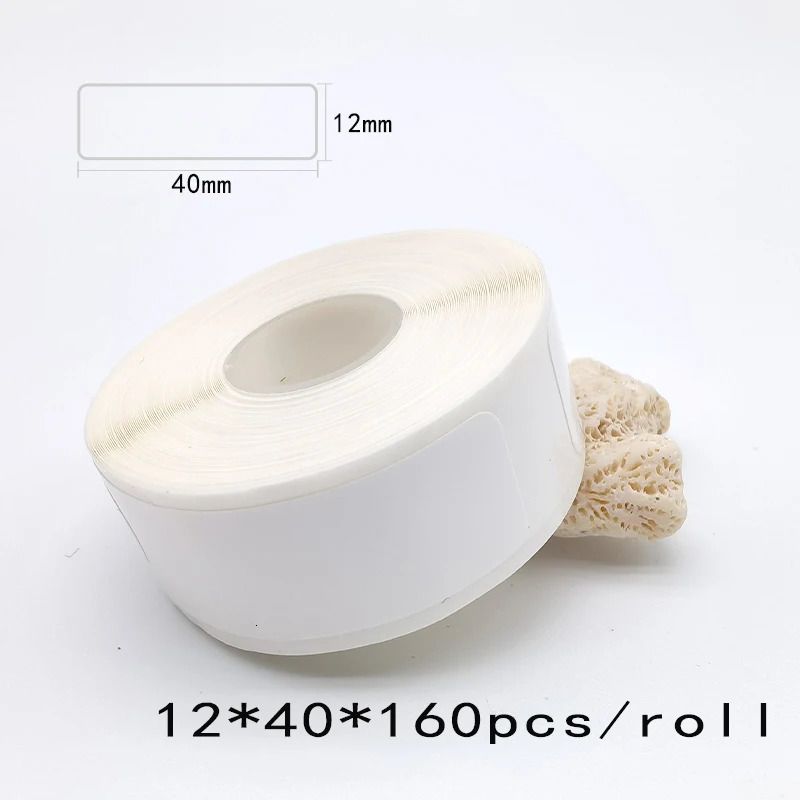 5rolls White 12x40