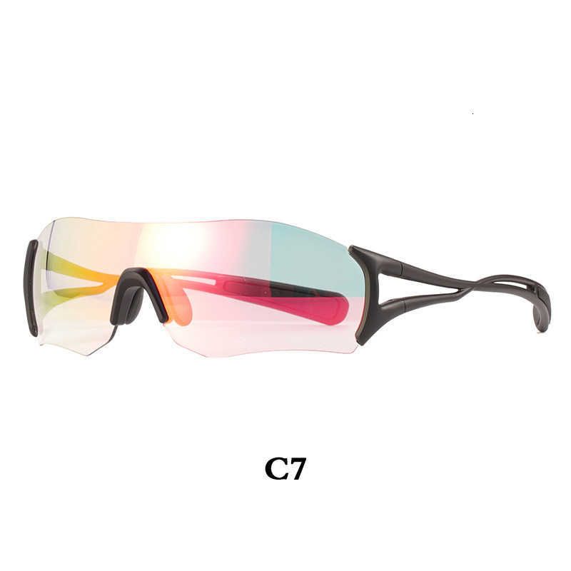 C7 Black Frame Color Changing Red Lens