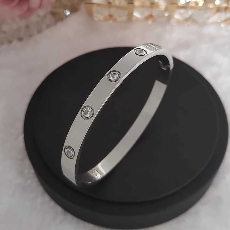 Xsilver volledige diamanten armband - Titani