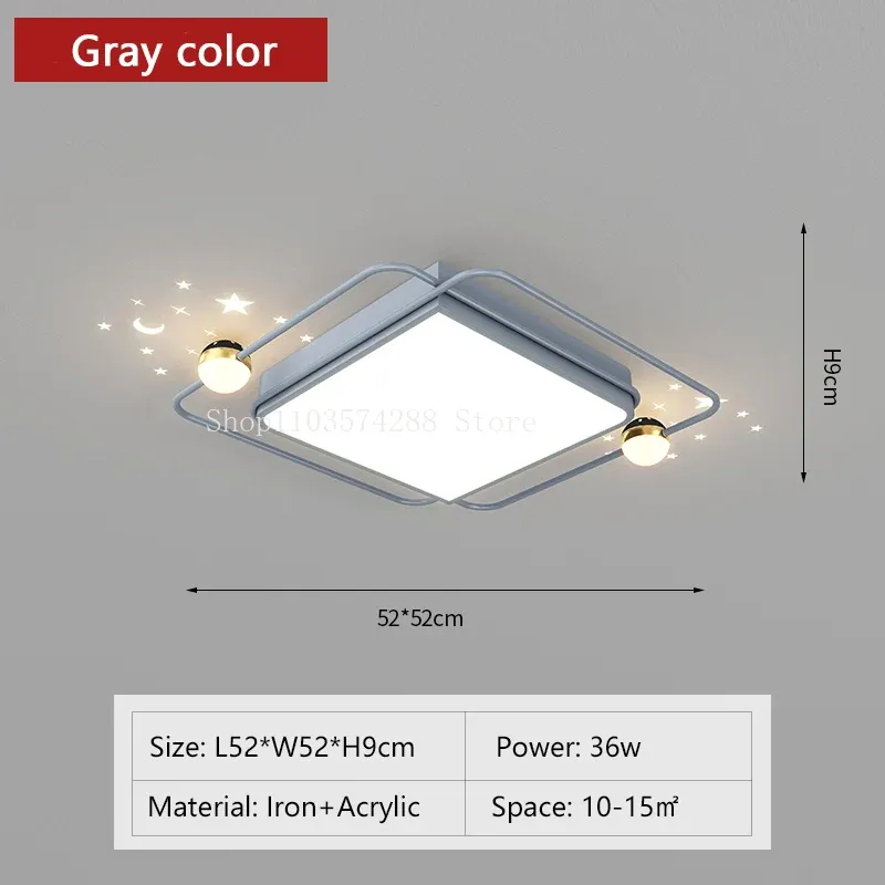 Chiny Dimmable RC Square Grey