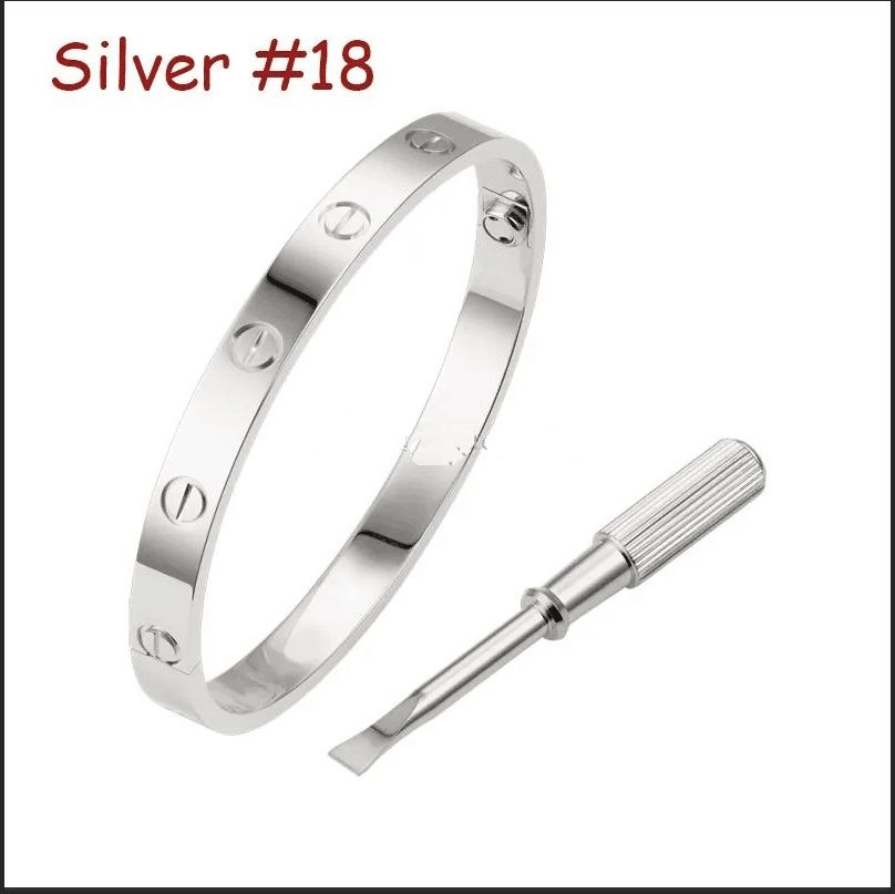 Silver # 18 (kärlekarmband)