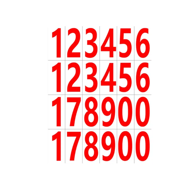 CHINA Red Numbers