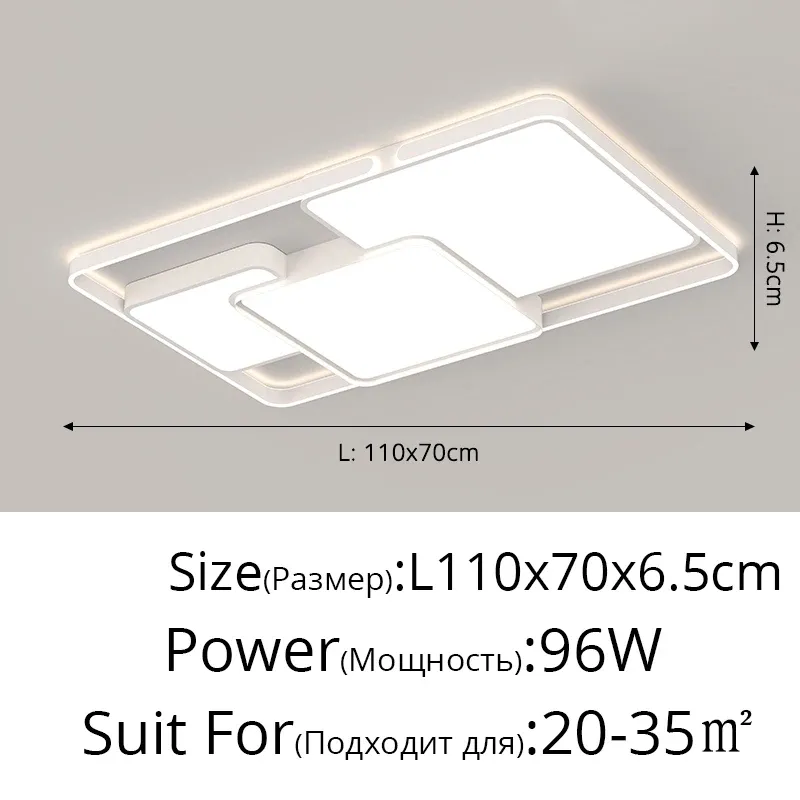 Brightnes Dimmable C Beyaz L110x70cm