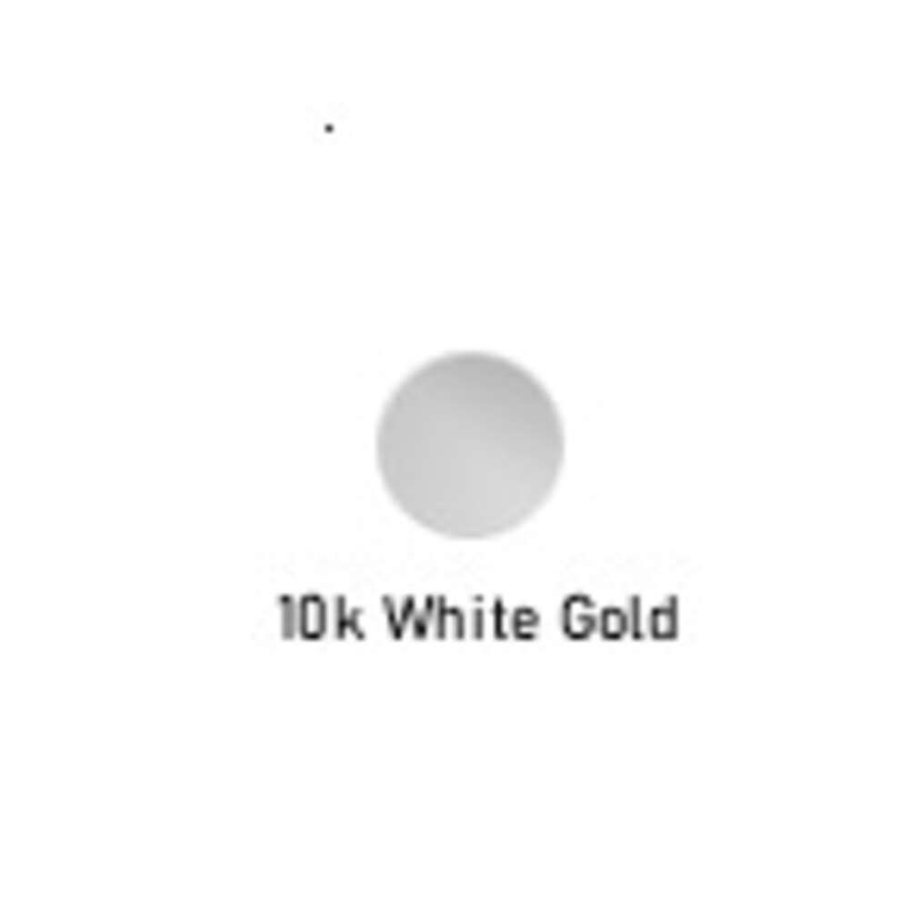 Or blanc 10K-0,5CT (1CT/paires)