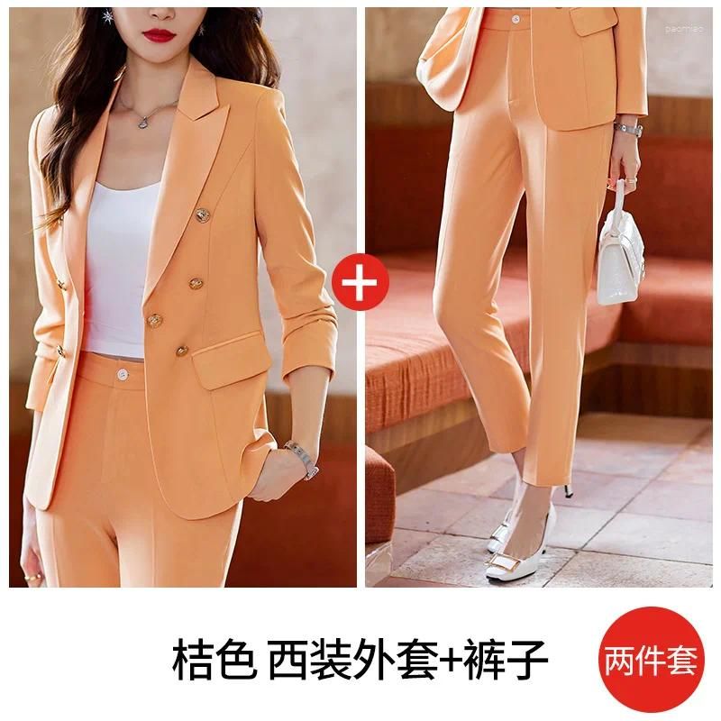 Orange Suit Pants