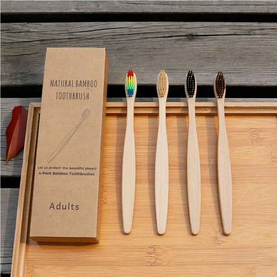 Ensemble de 4 couleurs aléatoires de brosse à dents