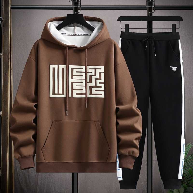 3346 Coffee Color (hoodie+pants)