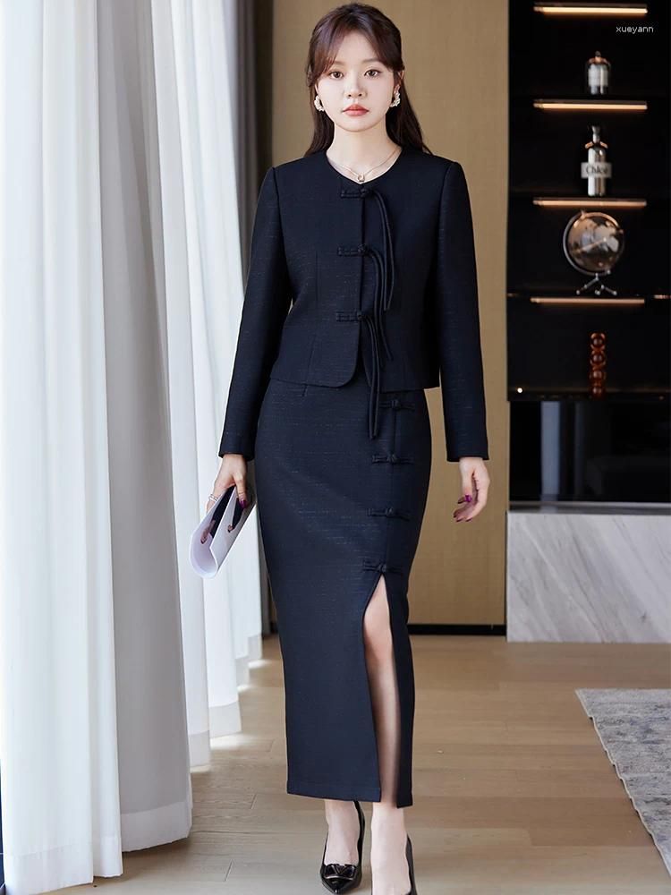 Black Skirt Suit