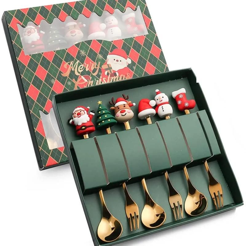 6pcs spoon fork  A