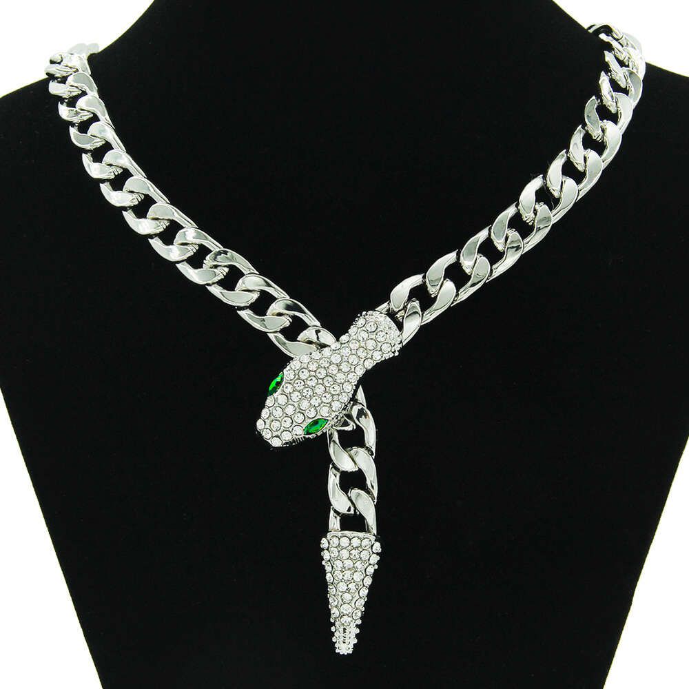 Silver (Green Eyes) - Necklace