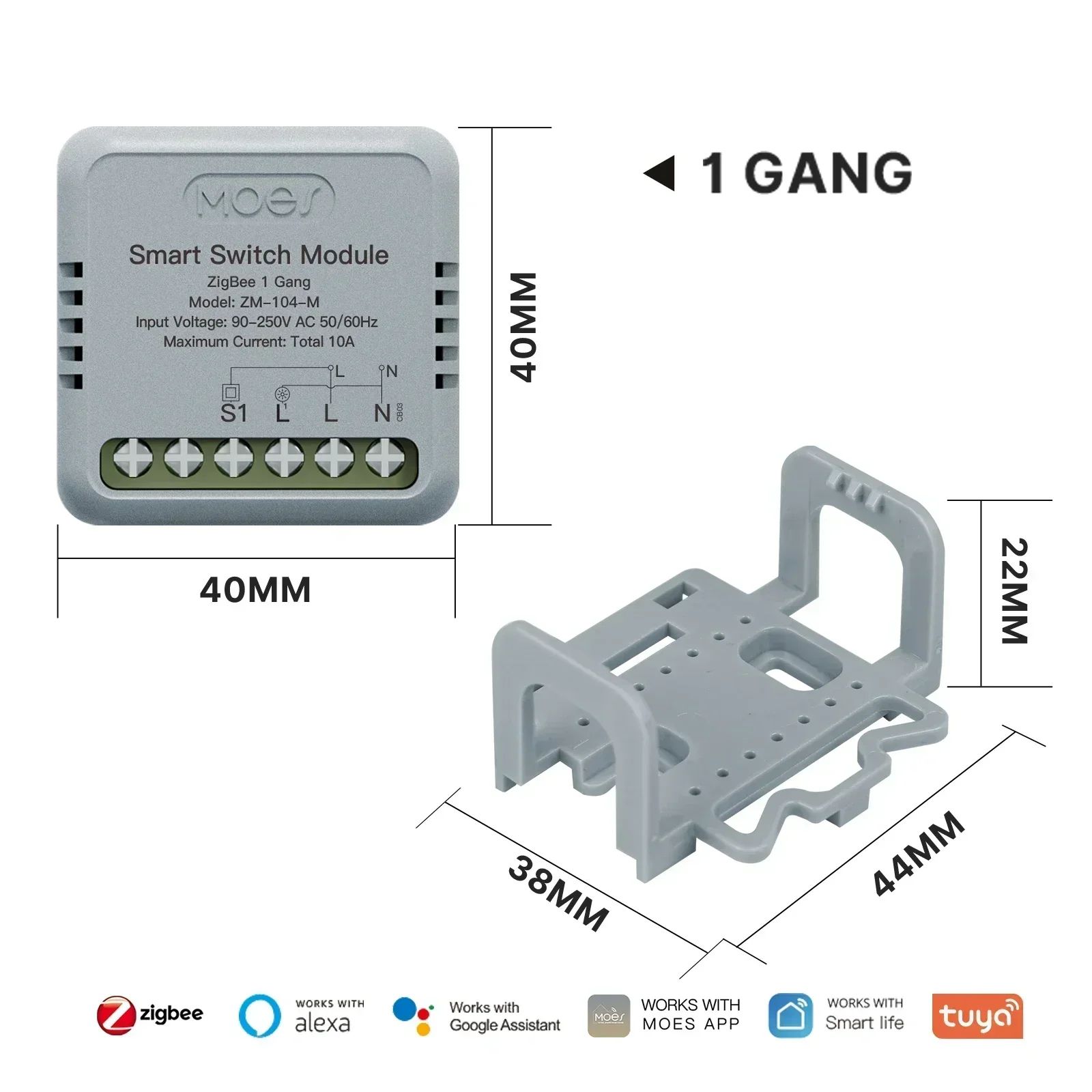 色：Zigbee 1ギャングスイッチ