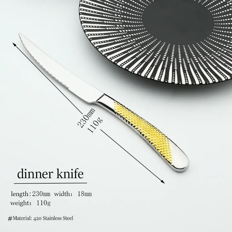1pcs Gold knife
