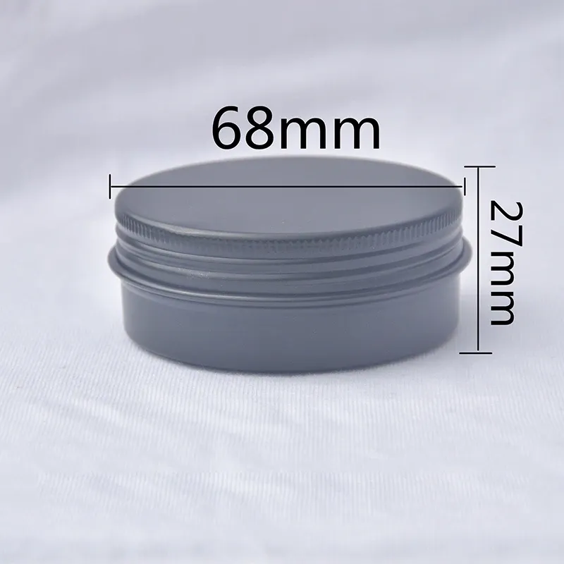 Zwarte aluminium pot van 60 g