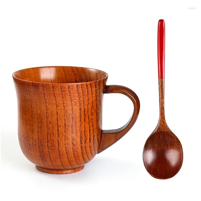 Wood Cup with Spoon