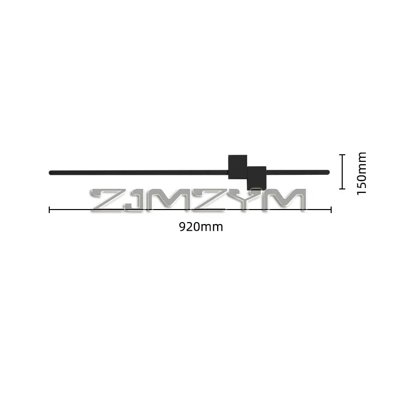 92 cm czarny