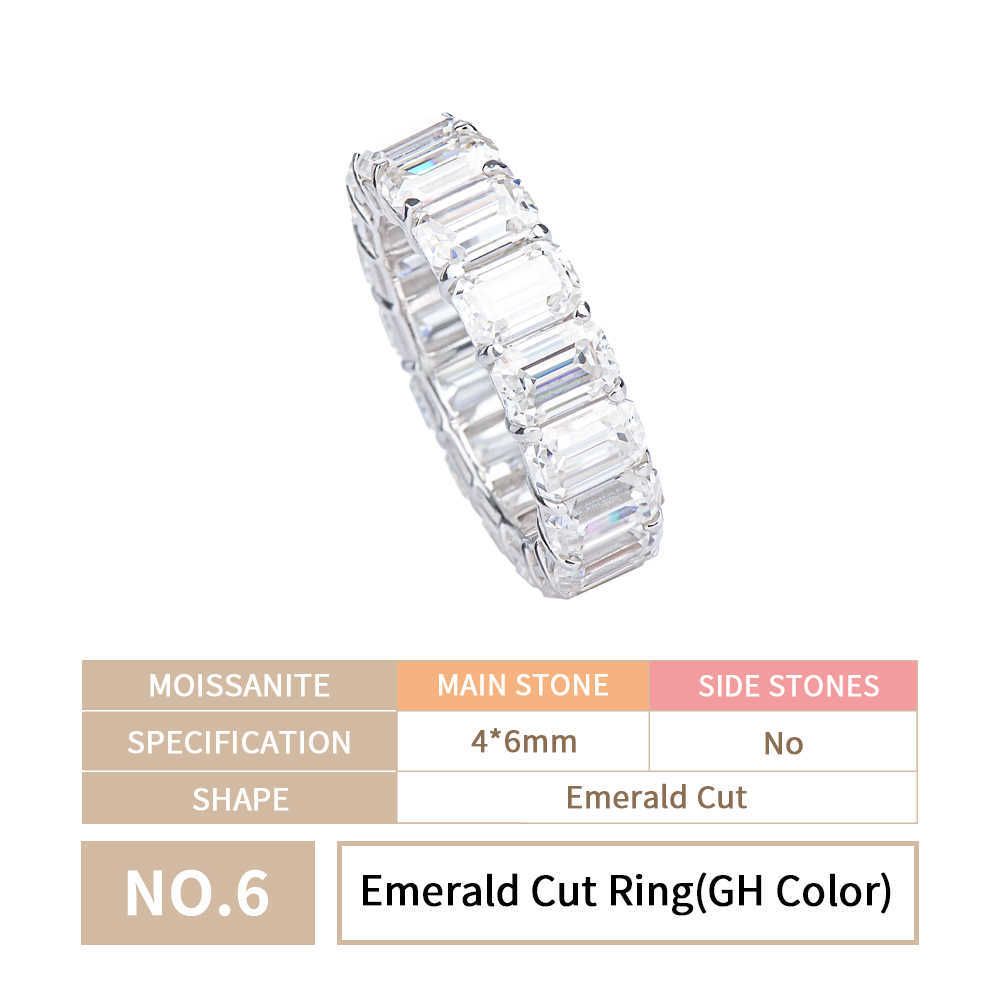 No.6 Emerald Cut Ring (GH Color)