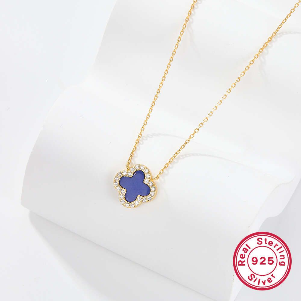 Gold Lapis Lazuli-925 Prata