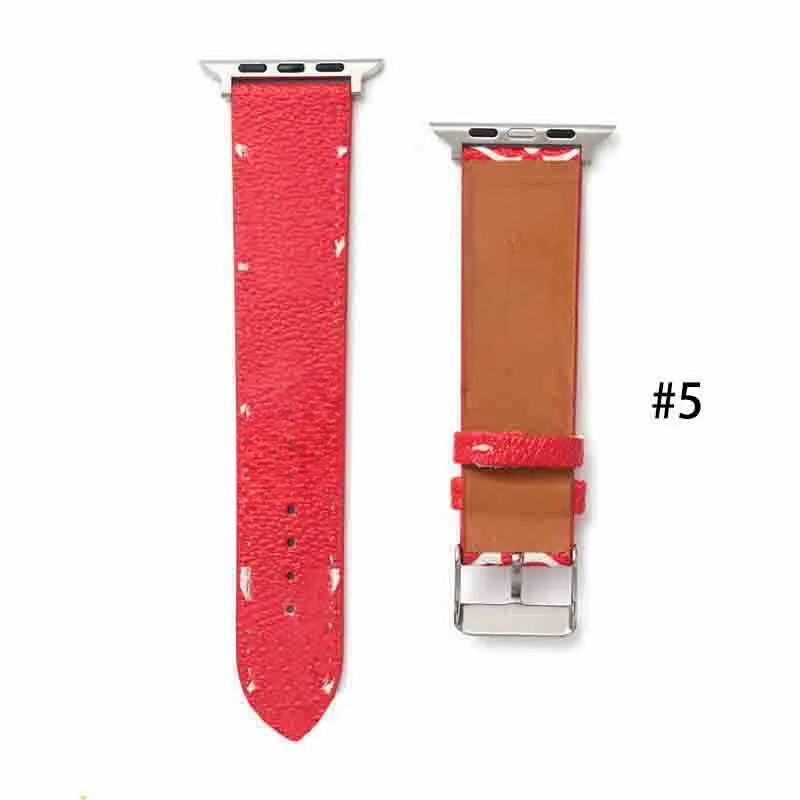 # 5 fleur rouge-38mm / 40mm / 41mm