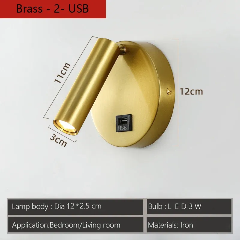 Warm White (2700-3500K) LED 3W Brass -2