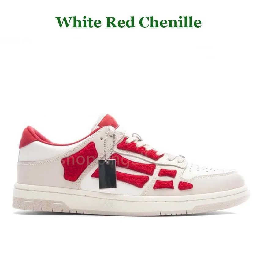 White Red Chenille