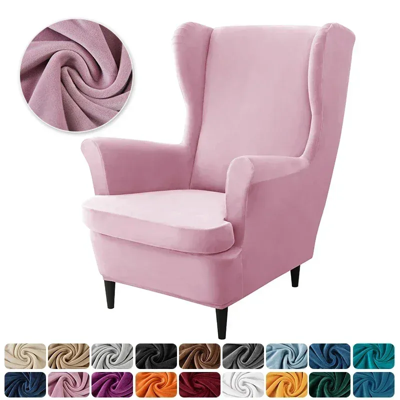 Pink Wingchair Cover