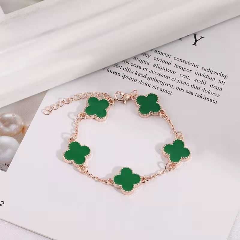 L1015 Rose Gold Chain Green