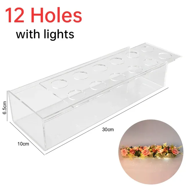 12 holes with light