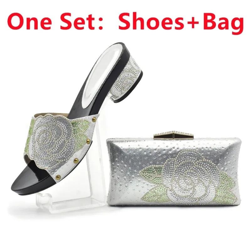 Silver Shoes and Bag