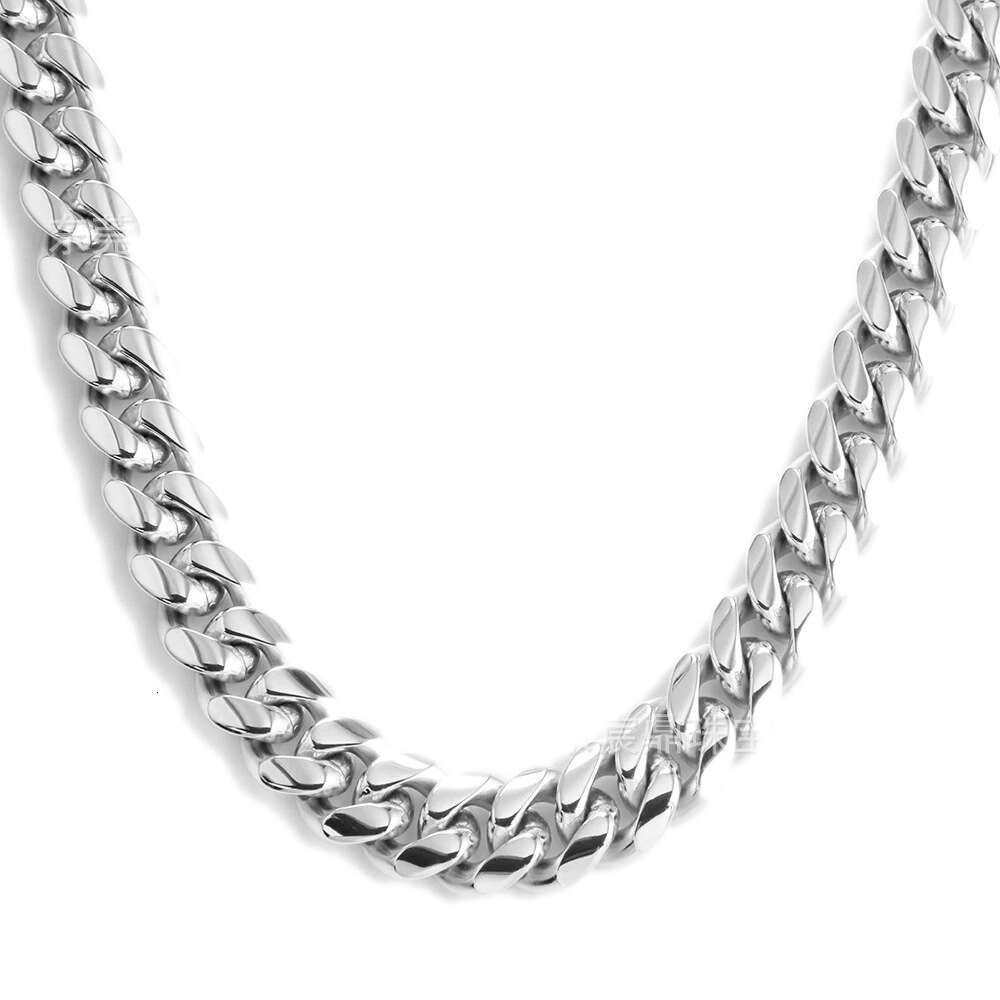 Collier en argent 14 mm * 40cm (16 pouces)