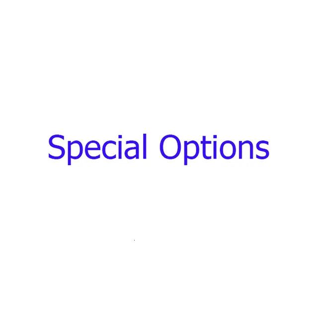 Opções especiais