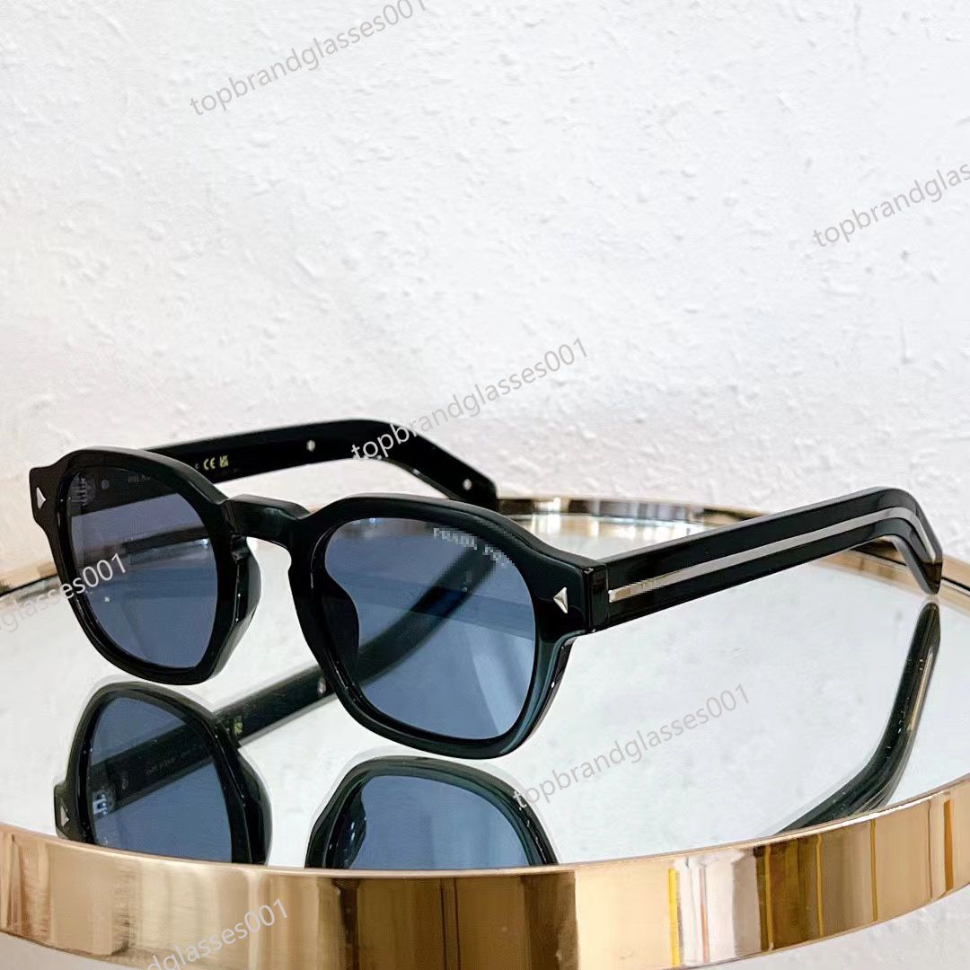 Black frame blue lens