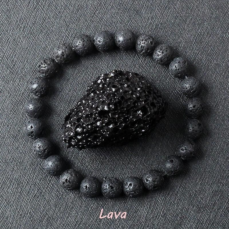 Perles de 6 mm 21cm-8,3 pouces 33 lave