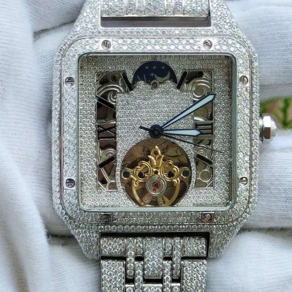 Multi Color-Iced Out Diamond Watch