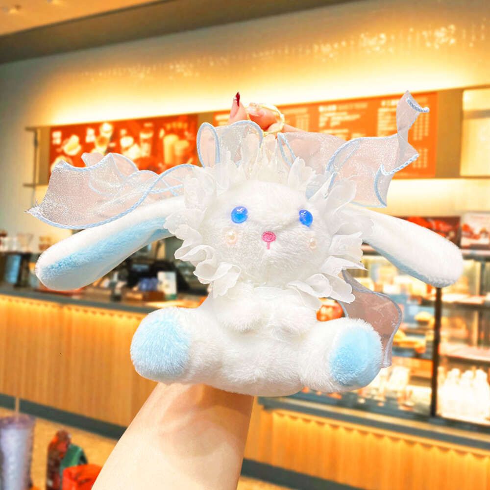 Plush Bowtie Fairy Rabbit - Blue