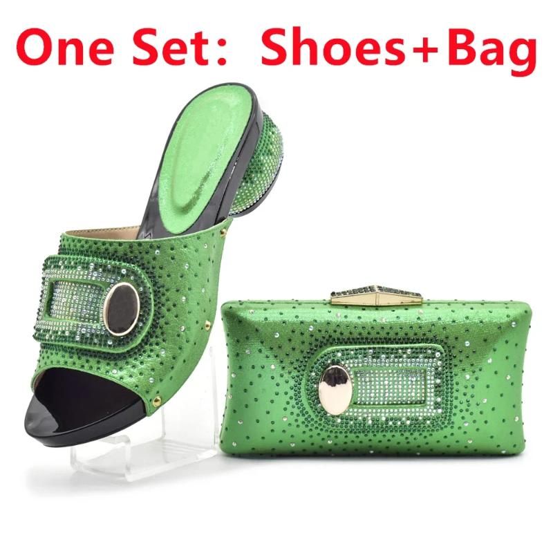 Green Shoes and Bag