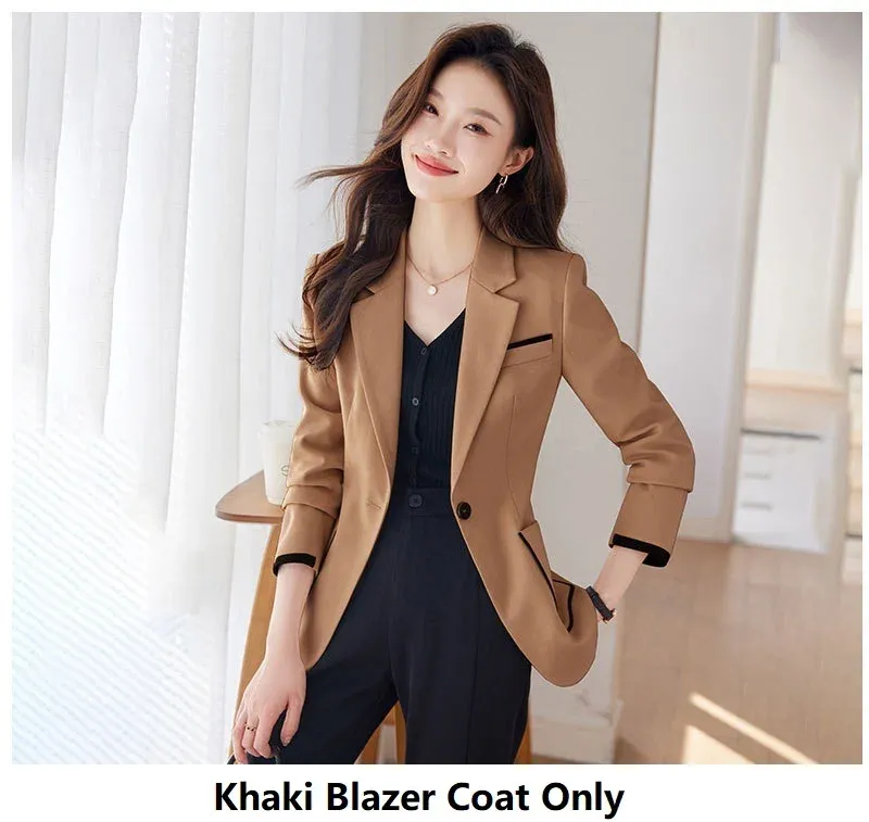 Khaki Blazer Coat