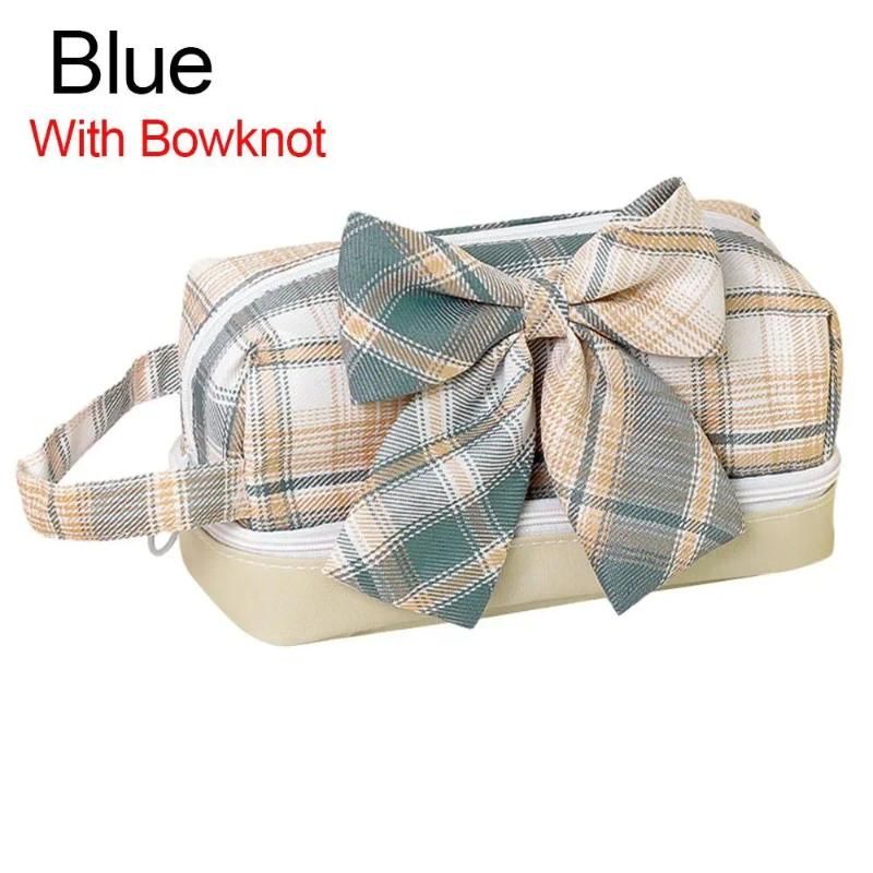 Blue-With Bowknot