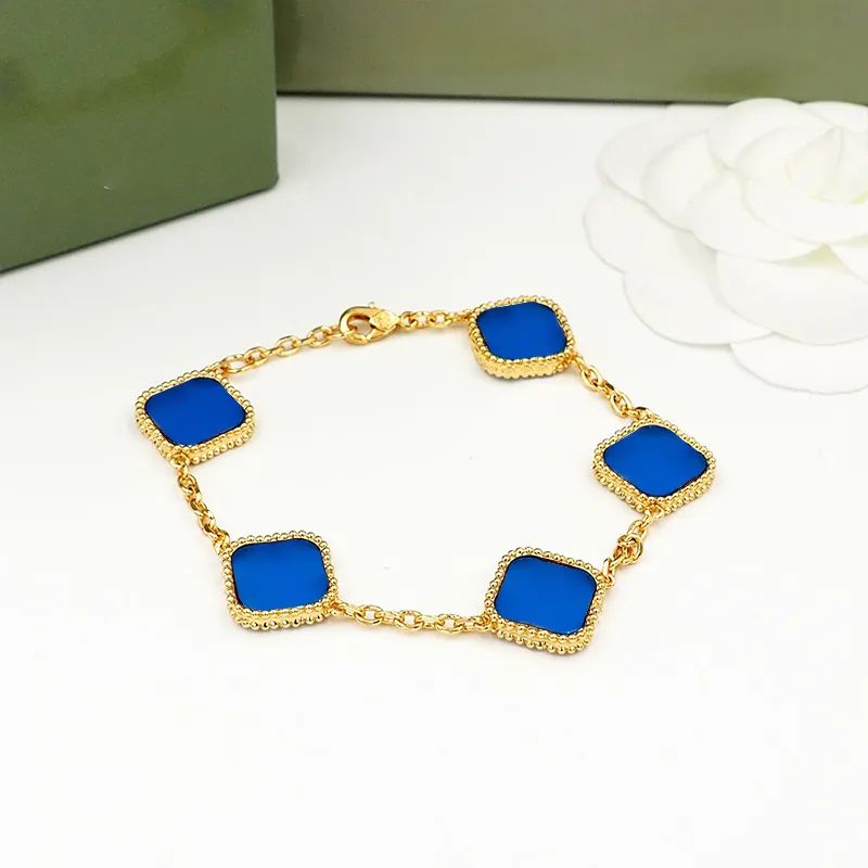 gold blue bracelet