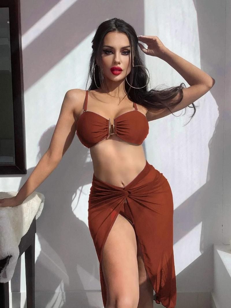 Brown bikini set