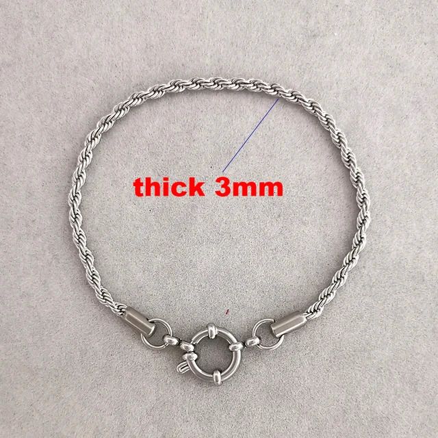 3mm Silver-Bracelet 16cm