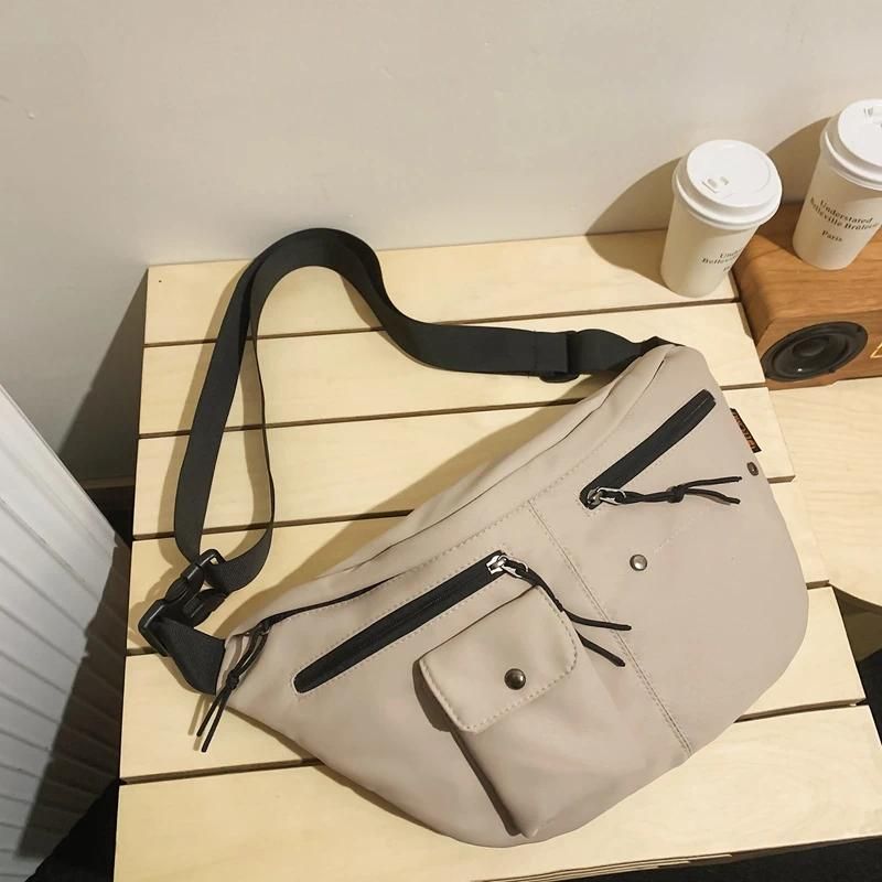 Khaki banana bag