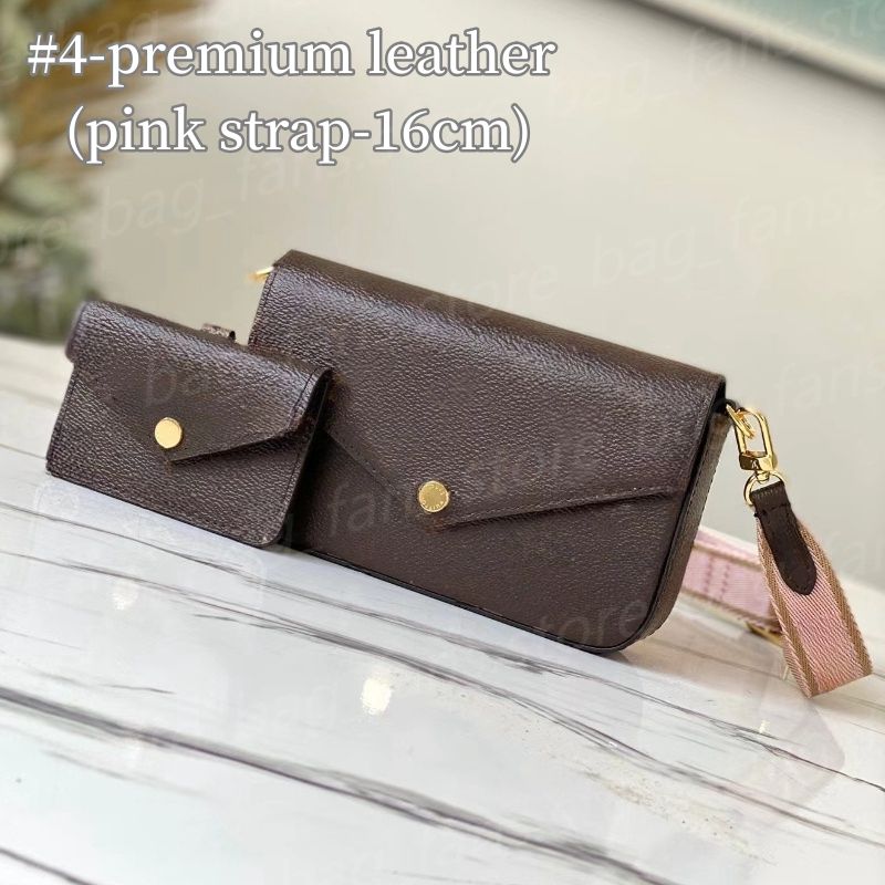 #4-premium leather (pink strap-16cm)