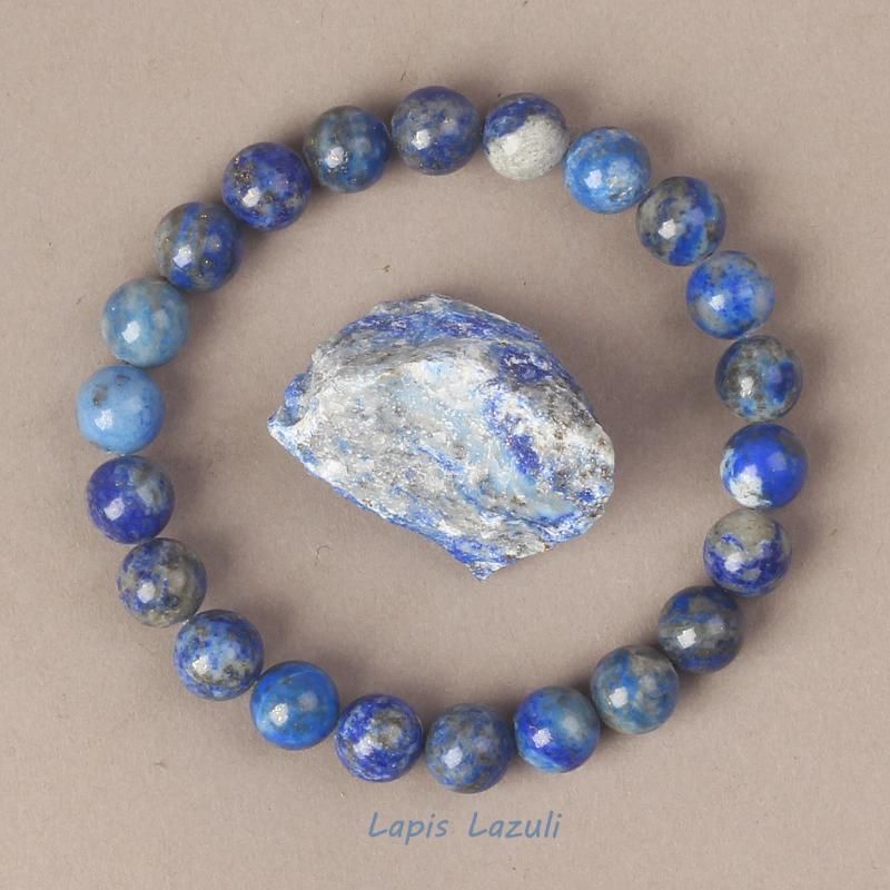 6 mm kralen 17 cm-6.69inch 5 lapis lazuli