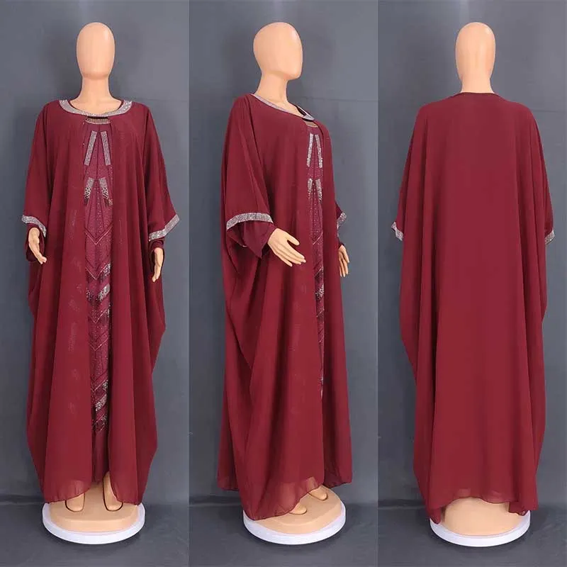 tek beden kırmızı robe abaya