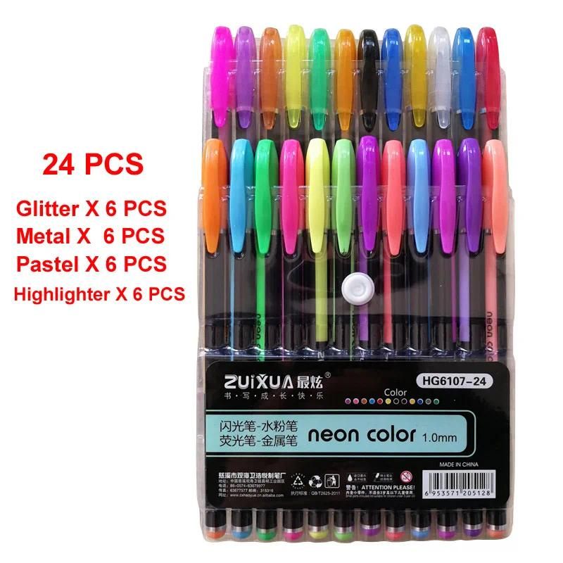 24 pc's gemengde pennen